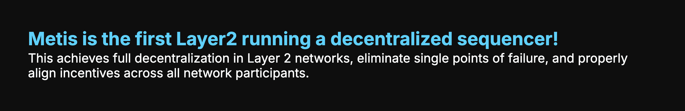 Metis Decentralized Sequencer